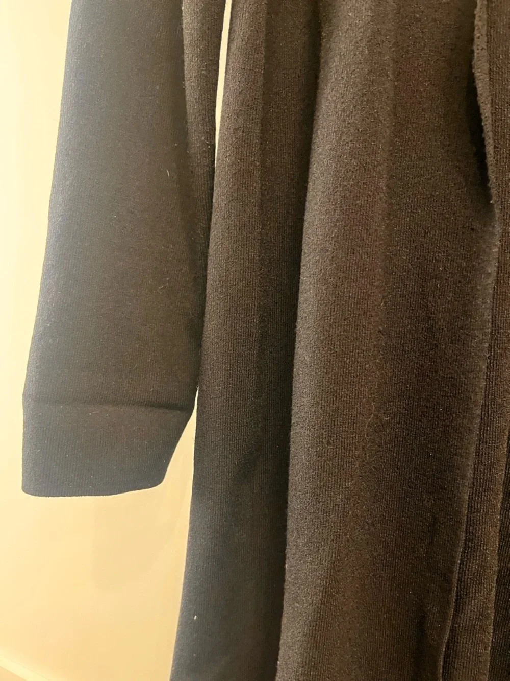 Cable & Gauge Black Open Front Cardigan - Picture 3 of 3
